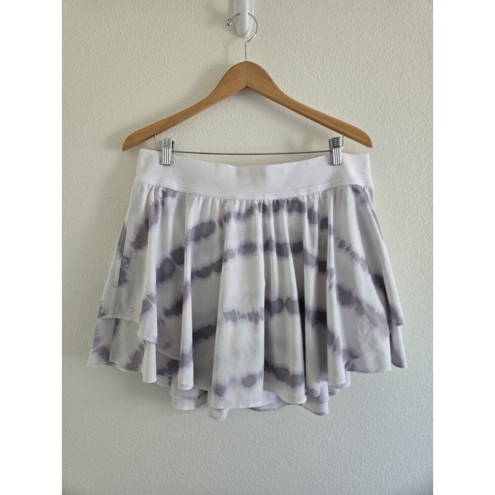 Lululemon Court Rival HR Skirt Skort Sz 16 Transverse Dye Lilac Tennis Hiking